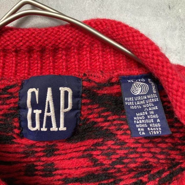 GAP(ギャップ)のオールドギャップ ボートネック 雪の結晶 ニット セーター XL メンズのトップス(ニット/セーター)の商品写真