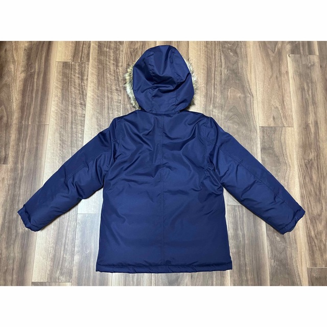 【美品】ラルフローレン ファー付ダウンジャケット ネイビー 150
