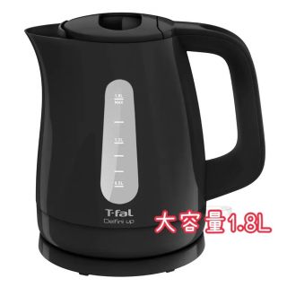 ティファール(T-fal)の【新品】ティファール 電気ケトル 1.8L ブラック(調理道具/製菓道具)