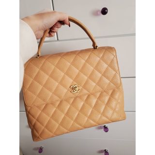 シャネル(CHANEL)のCHANEL マトラッセ　キャビアスキン　ピンクベージュ　限定色(ハンドバッグ)