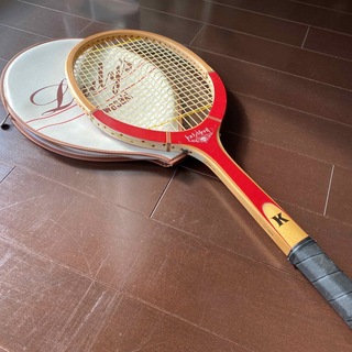 カワサキ(カワサキ)のKawasaki 硬式用テニスラケット Lady Merit Red  ケース付(ラケット)