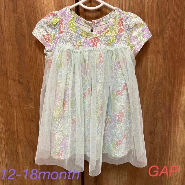 babyGAP(ベビーギャップ)の🌸GAP ベビー 花柄ワンピース🌸 キッズ/ベビー/マタニティのベビー服(~85cm)(ワンピース)の商品写真