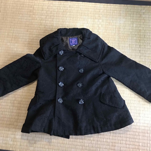 ANNA SUI mini(アナスイミニ)のアナスイ　ミニ　ブラックコート　キッズ キッズ/ベビー/マタニティのキッズ服女の子用(90cm~)(コート)の商品写真