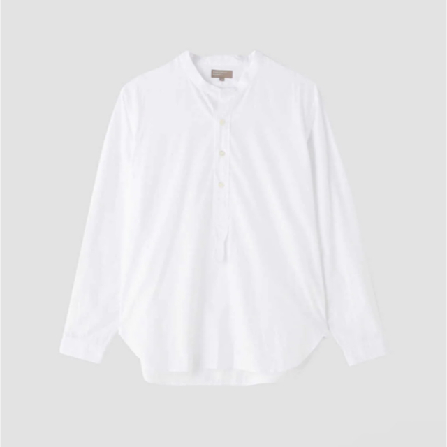 MARGARET HOWELL(マーガレットハウエル)のMARGARET HOWELL  メンズ白シャツS レディースのトップス(シャツ/ブラウス(半袖/袖なし))の商品写真
