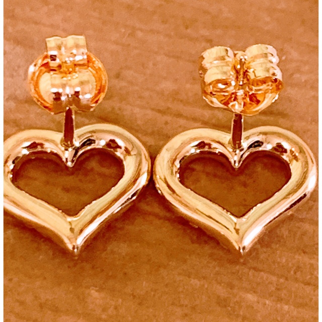 4℃ - 美品❣️4℃プレジェンス k18ハートダイヤピアス k18ダイヤモンド