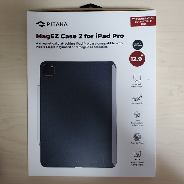 PITAKA MagEZ Case 2 iPad Pro 12.9 第5世代用