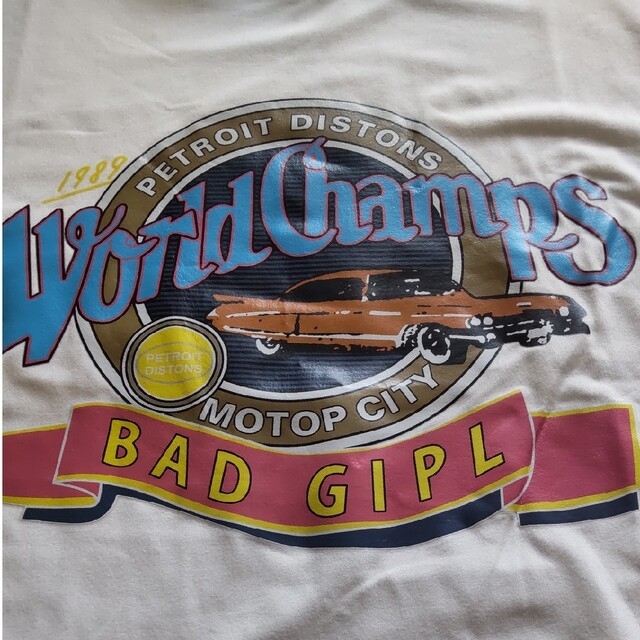 WorldChamps Tシャツ　プリント　アメカジ　白Tシャツ レディースのトップス(Tシャツ(半袖/袖なし))の商品写真