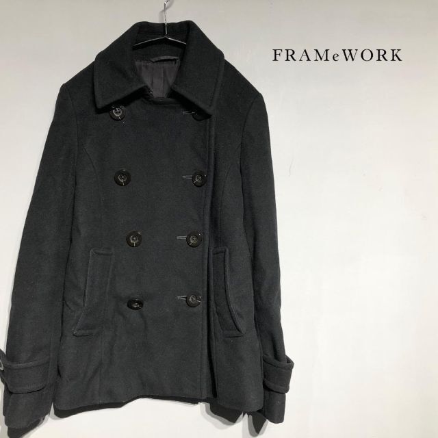 FRAMeWORK(フレームワーク)のFramework フレームワーク Wool & Cashmere Pコート レディースのジャケット/アウター(ピーコート)の商品写真