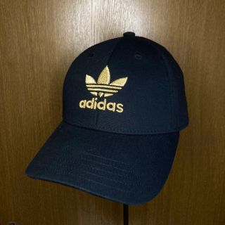 アディダス(adidas)の美品レア adidas originals アディダスオリジナルス キャップ黒金(キャップ)