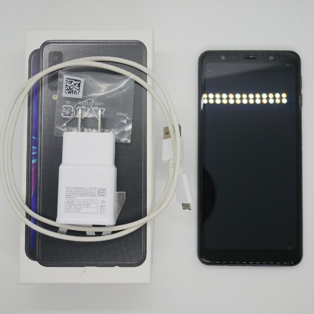 Galaxy(ギャラクシー)の楽天モバイル版 Galaxy A7ブラック SIMフリー スマホ/家電/カメラのスマートフォン/携帯電話(スマートフォン本体)の商品写真