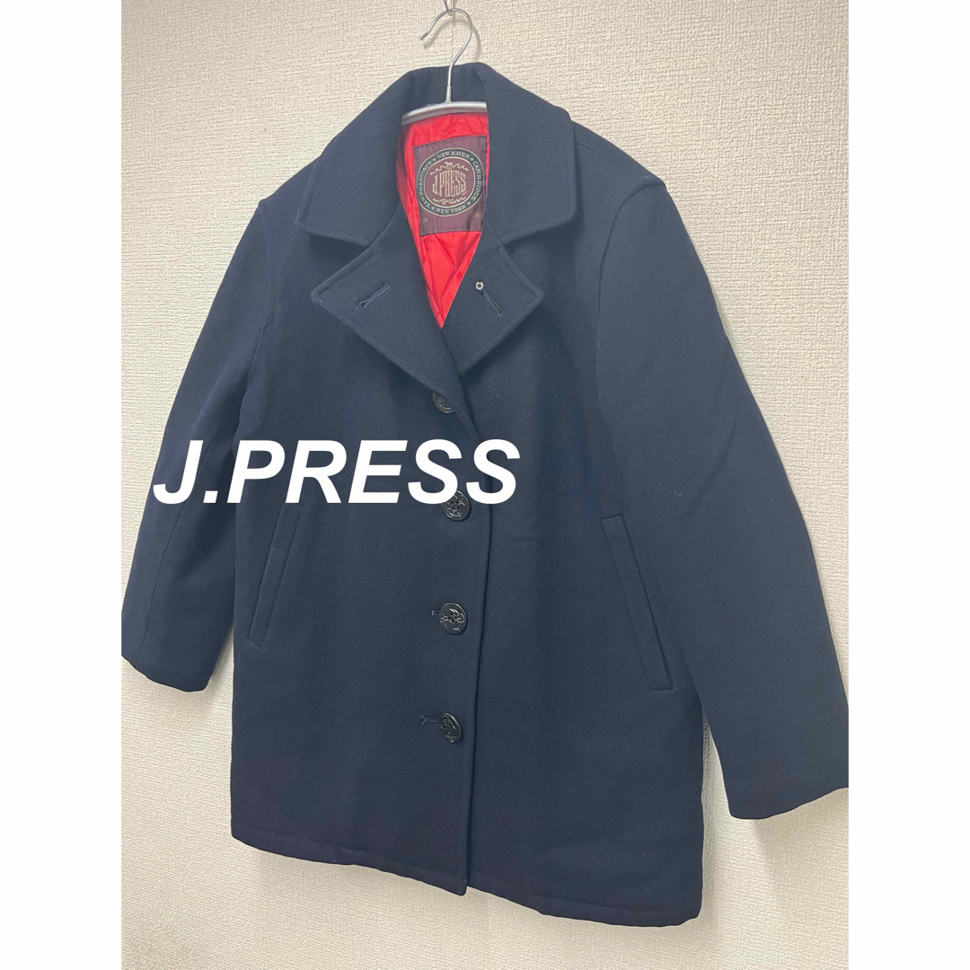 ☆J.PRESS☆ジェイプレス　Pコート　ネイビー　オンワード樫山 | フリマアプリ ラクマ