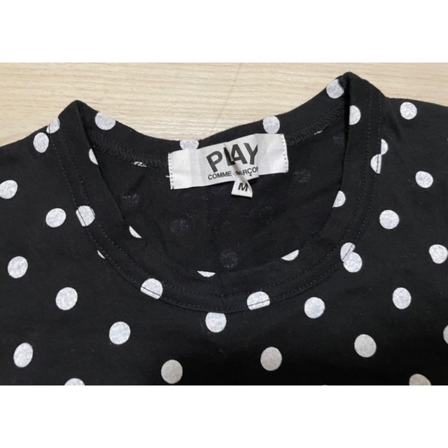 COMME des GARCONS(コムデギャルソン)のPLAY COMME des GARCONS 長袖カットソー 水玉 Mサイズ レディースのトップス(Tシャツ(長袖/七分))の商品写真