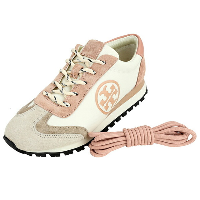 Tory Burch(トリーバーチ)の新品 トリーバーチ TORY BURCH スニーカー アニー ナイロン ランナー マルヴァ/オルゾー/ピンクムーン (1)KHAKI レディースの靴/シューズ(スニーカー)の商品写真