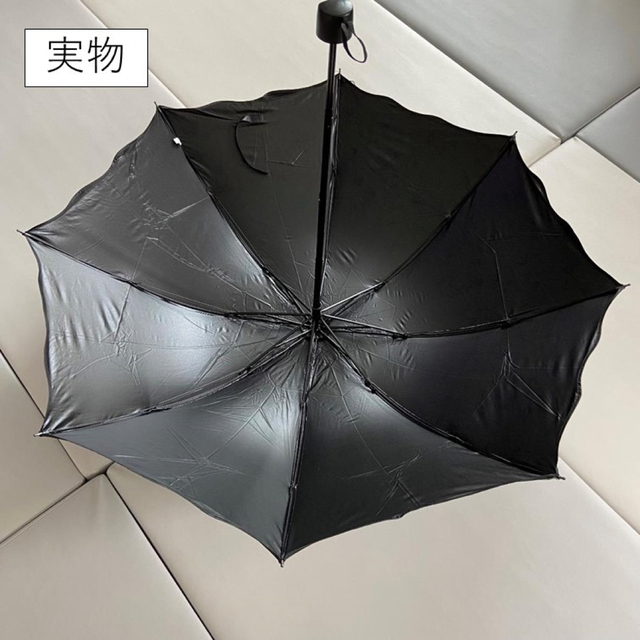 ＜新品＞　晴雨兼用　完全遮光　折りたたみ傘　UVカット　日傘　紫外線　花柄 レディースのファッション小物(傘)の商品写真