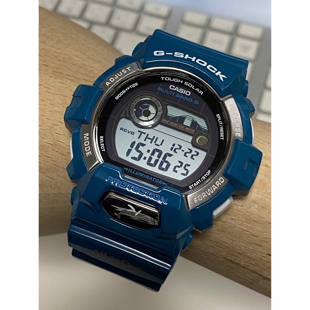 G-SHOCK(ジーショック)のG-SHOCK/イルクジ/GWX-8900K/電波/時計/ソーラー/限定/ブルー メンズの時計(腕時計(デジタル))の商品写真