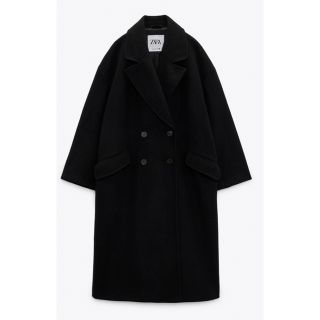 ザラ(ZARA)の今期 ZARA  ロングコート 黒(ロングコート)