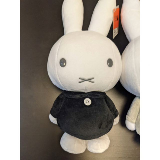 ミッフィー　miffy SLサイズぬいぐるみ　モノトーン2種セット