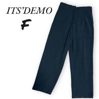 イッツデモ(ITS'DEMO)のITS'DEMO イッツデモ ワイドパンツ パンツ 黒 通勤 通学(カジュアルパンツ)