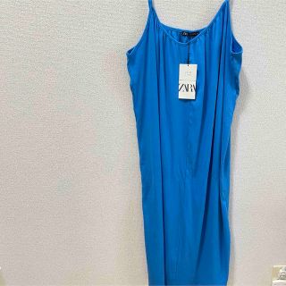 ザラ(ZARA)の新品、未使用！ZARA キャミワンピース(ロングワンピース/マキシワンピース)