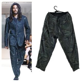 ヨウジヤマモトプールオム(Yohji Yamamoto POUR HOMME)のヨウジヤマモトオム 2015SS レザー転写パンツ yohji yamamoto(スラックス)