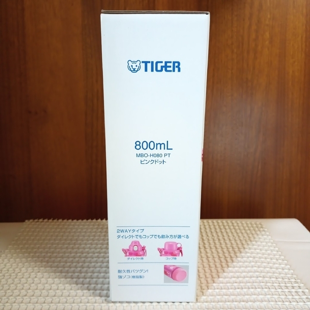 TIGER(タイガー)の【★専用 andofu 様】タイガー サハラ水筒 800ml ピンクドット インテリア/住まい/日用品のキッチン/食器(弁当用品)の商品写真