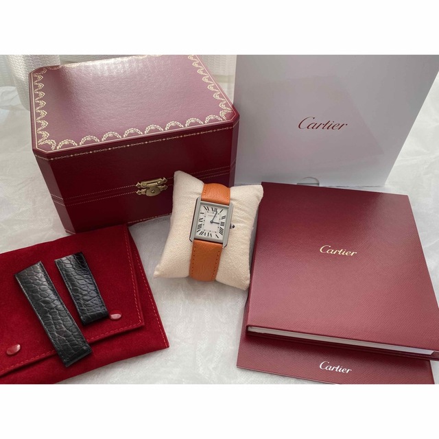 Cartier(カルティエ)の美品 本物 タンクソロLM Cartier カルティエ 保証書 W5200003 メンズの時計(腕時計(アナログ))の商品写真