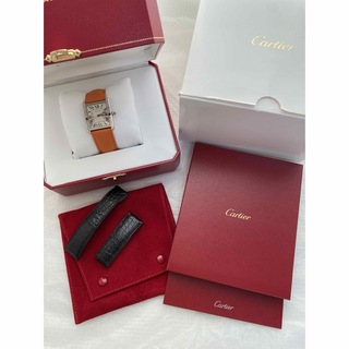 美品 本物 タンクソロLM Cartier カルティエ 保証書 W5200003