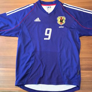 2002年　日本代表　サッカー　ユニフォーム　西澤選手　Lサイズ(スポーツ選手)