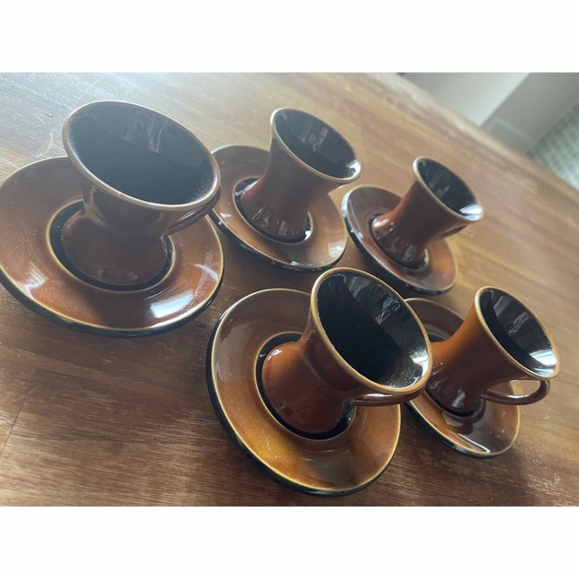 アンティーク　デミタスコーヒーカップ ５SET