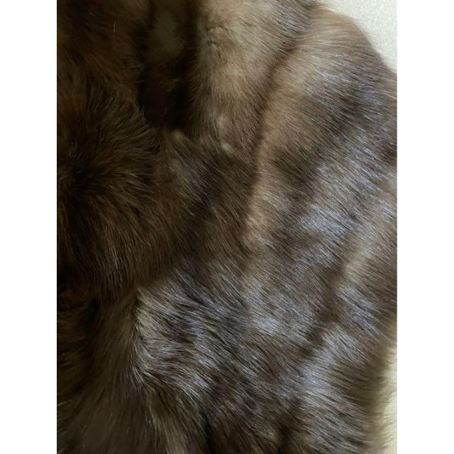 SOBOL ソボル最高グレード毛皮 ロシアンセーブル フリンジ付 ストール