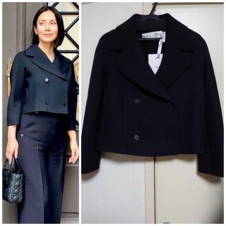 クリスチャンディオール(Christian Dior)の【40万引き】現行 Christian Dior V11 クロップド ジャケット(テーラードジャケット)