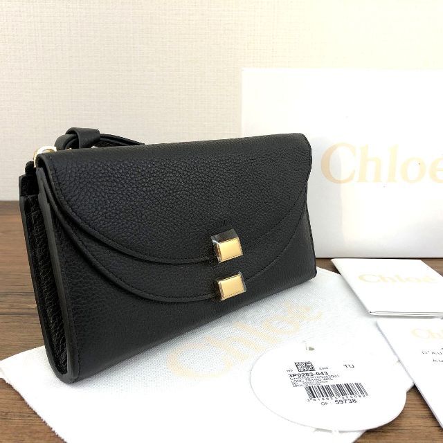 未使用品 chloe 長財布 CHC16SP283043001 ブラック 300