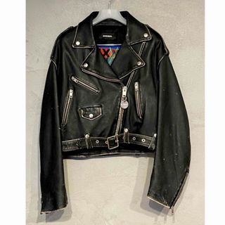 ディーゼル(DIESEL)のDIESEL   ライダース　中綿　ラムレザー　(ライダースジャケット)