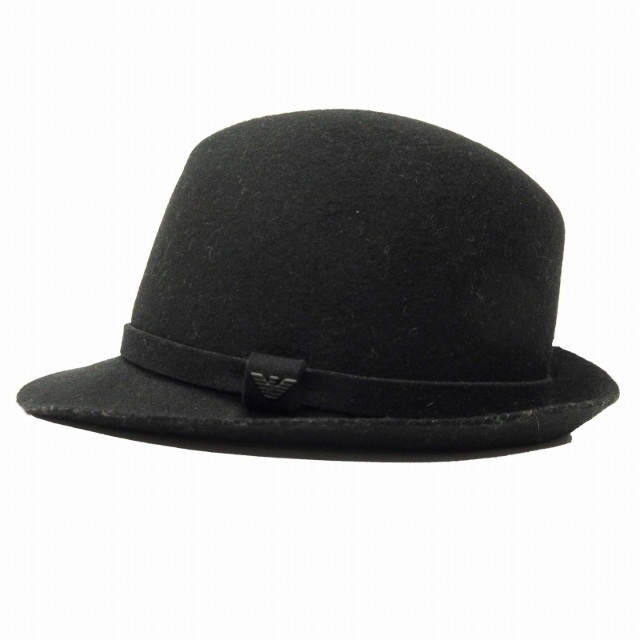 Emporio Armani(エンポリオアルマーニ)の美品 エンポリオアルマーニ ウール ソフト帽 ハット 中折れ 帽子 59 メンズの帽子(その他)の商品写真