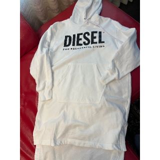 ディーゼル(DIESEL)のDIESEL パーカーワンピ　XXS(ひざ丈ワンピース)