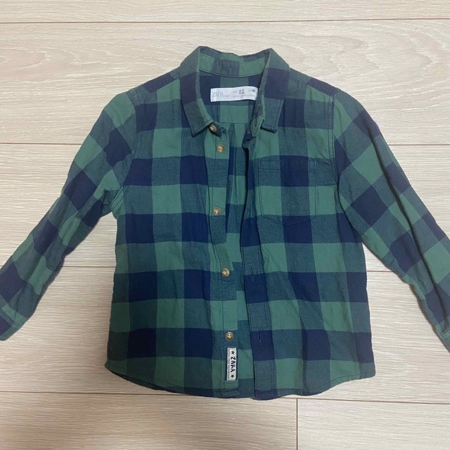 ZARA KIDS(ザラキッズ)のZARA baby チェック　ネルシャツ　98cm キッズ/ベビー/マタニティのキッズ服男の子用(90cm~)(ブラウス)の商品写真