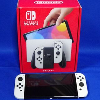 ニンテンドースイッチ(Nintendo Switch)のNintendo Switch 有機ELモデル ホワイト　新品同様(家庭用ゲーム機本体)