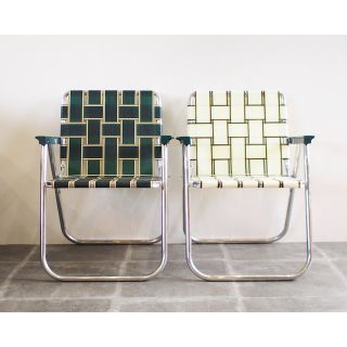 新品未使用 Lawn Chair ローンチェア ivory+greenセット販売の通販