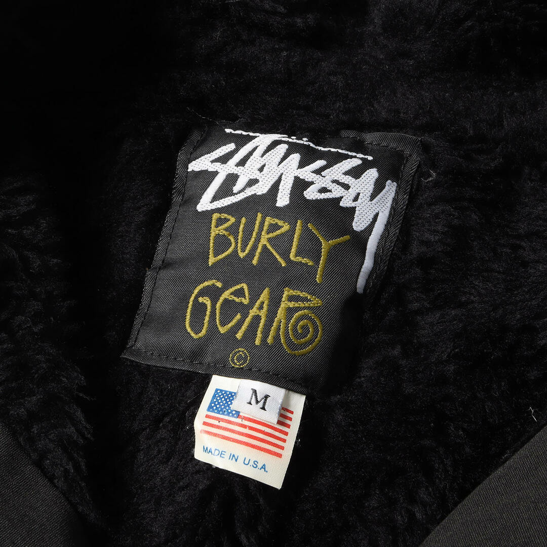 STUSSY STUSSY ステューシー ジャケット OLD STUSSY 黒タグ 裏ボア フード付き コーチジャケット USA製 90s  ブラック 黒 M アウター コート ブルゾン 【メンズ】【中古】の通販 by ブランド古着のBEEGLE by BooBee ラクマ店｜ステューシー ならラクマ