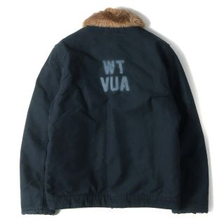 ダブルタップス(W)taps)のWTAPS ダブルタップス ジャケット WTVUAロゴ N-1 デッキジャケット 14AW ネイビー 紺 XL アウター ブルゾン 【メンズ】(フライトジャケット)