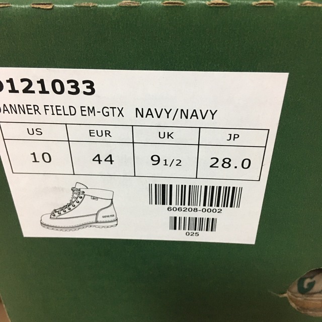 DANNER ダナー D121033 フィールド ゴアテックス ブーツ 紺 28