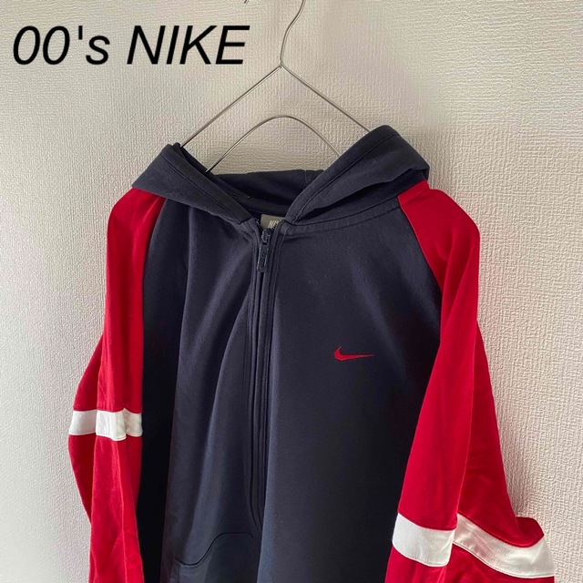 00'sNIKEナイキスウェットトレーナーメンズ長袖ネイビー紺mコムドット