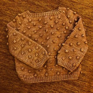 キャラメルベビー&チャイルド(Caramel baby&child )のmisha and puff popcorn sweater rose gold(ニット)