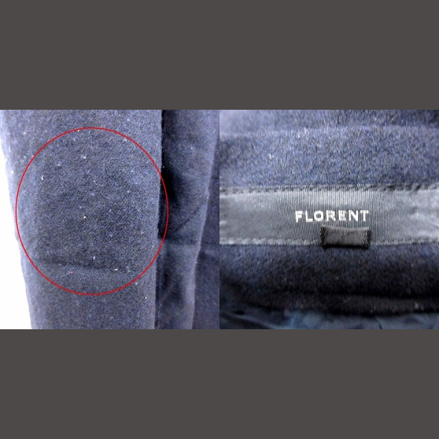 FLORENT(フローレント)のフローレント ガウチョパンツ ウール カシミヤ混 36 紺 ネイビー /RT レディースのパンツ(その他)の商品写真
