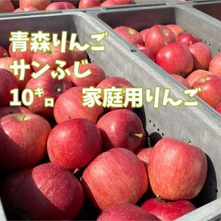 青森りんごサンふじ 家庭用10キロ 送料込(フルーツ)