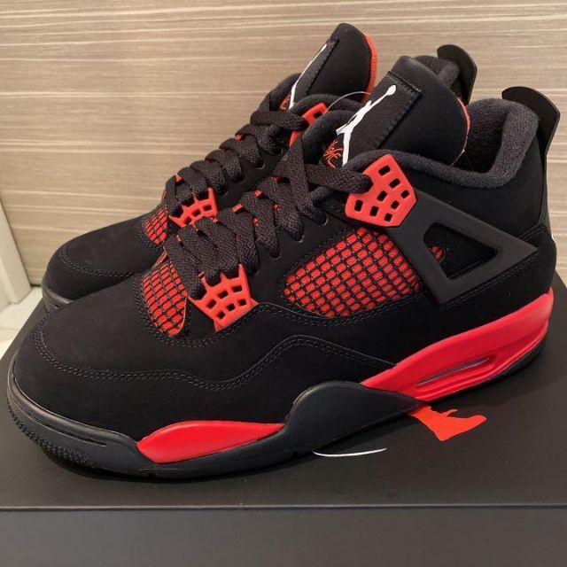 タグありま NIKE - NIKE AIR JORDAN 4 レッドサンダー クリムゾン 27.5