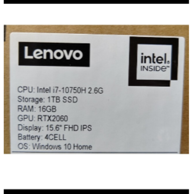 Lenovo(レノボ)のLenovo LEGION 750i ゲーミングノートPC スマホ/家電/カメラのPC/タブレット(ノートPC)の商品写真