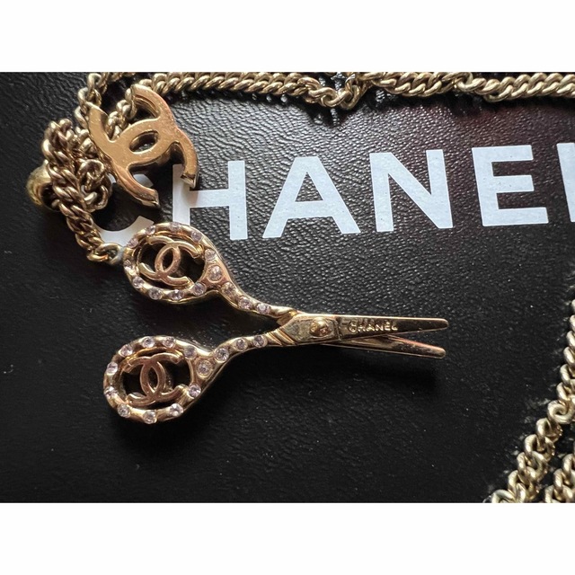 CHANEL(シャネル)の〓レア CHANELシャネル ビンテージ ハサミネックレス〓 レディースのアクセサリー(ネックレス)の商品写真