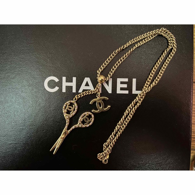 〓レア CHANELシャネル ビンテージ ハサミネックレス〓