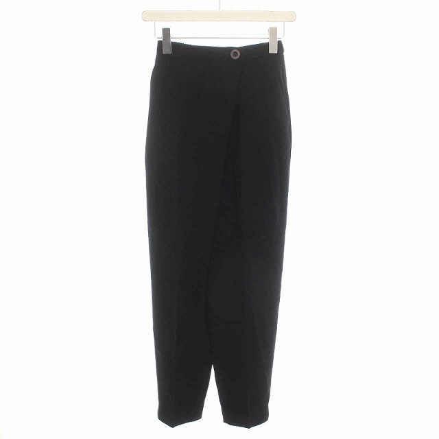 エンフォルド センタープレステーパードTROUSERS パンツ 34 XS 黒